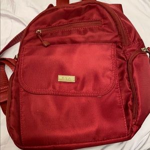 ETA red travel backpack
